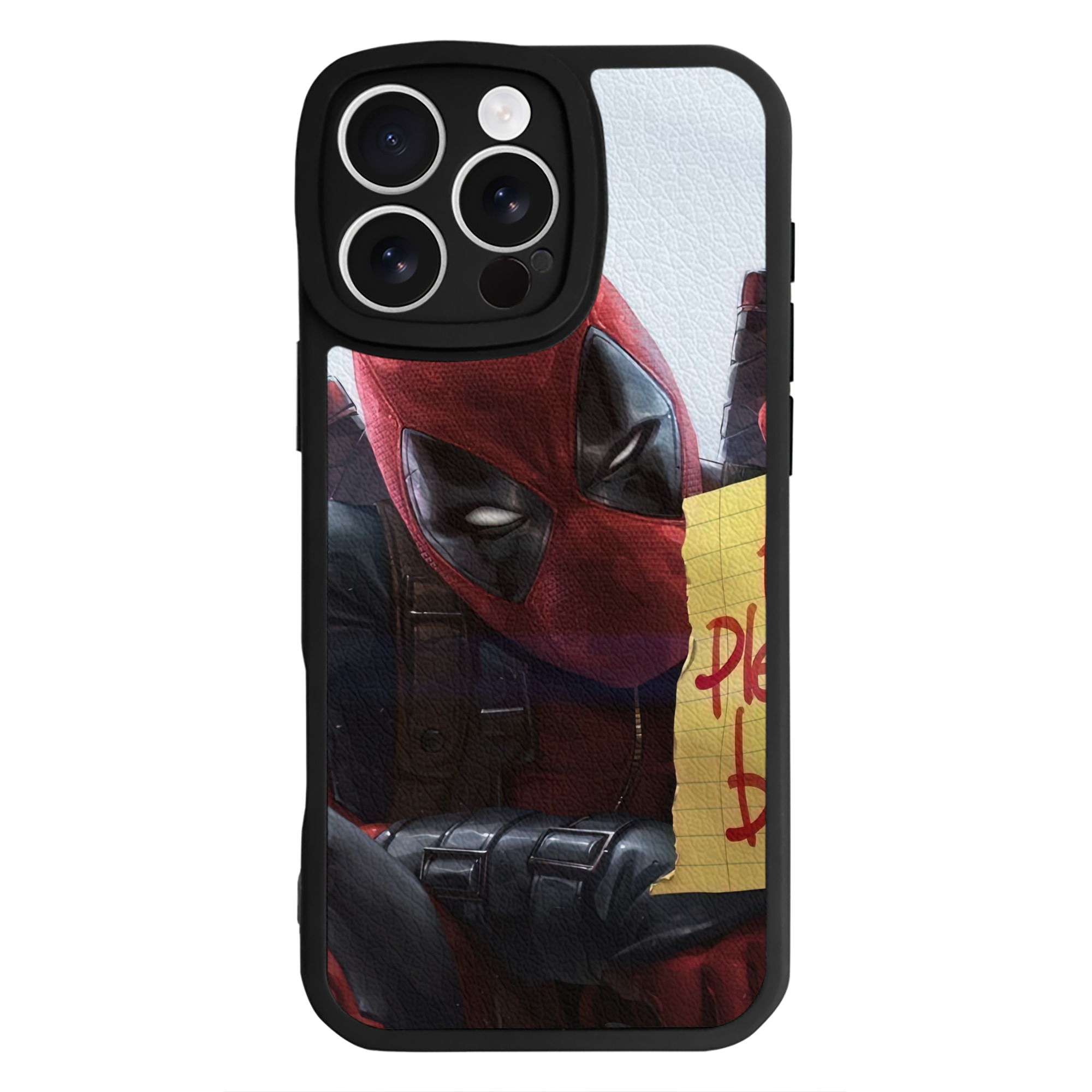 （画像用） Deadpool デッドプール 【iPhone 16シリーズ対応】シリコンスマホケース（レザー調） 材質：シリコン